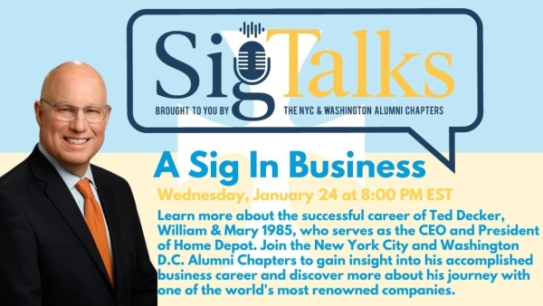 Ted Decker | CEO: Home Depot | SigTalks: A Sig in Business