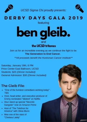 UCSD Derby Days Gala - Featuring BEN GLEIB 